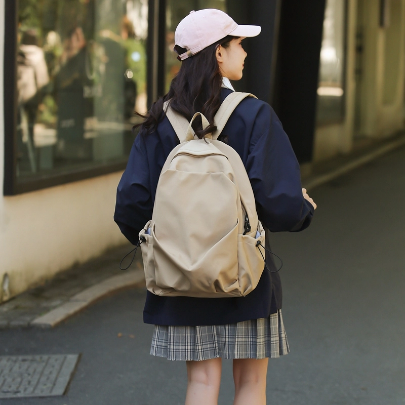 醇龙 休闲百搭 尼龙 双肩包 男女同款情侣款 黑/蓝/绿/白/卡其