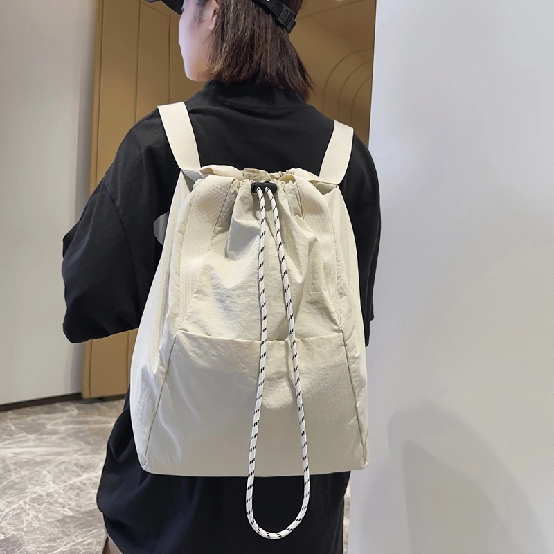 醇龙 抽绳运动防水通勤大容量手提多功能 尼龙 双肩包 男女同款情侣款 多色