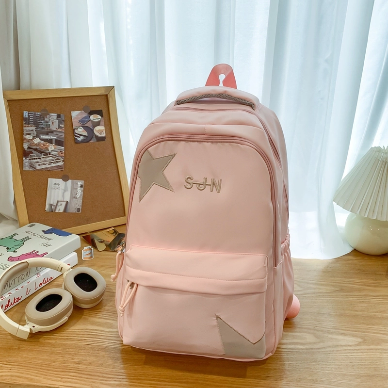 醇龙 高颜值书包小众大容量女生大学生韩系可爱简约高颜值百搭背包 尼龙 双肩包 男女同款情侣款 多色