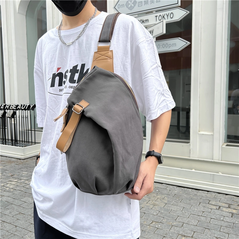 醇龙 韩版简约便携高级通勤 牛津布 胸包 常规 男女同款情侣款 多色