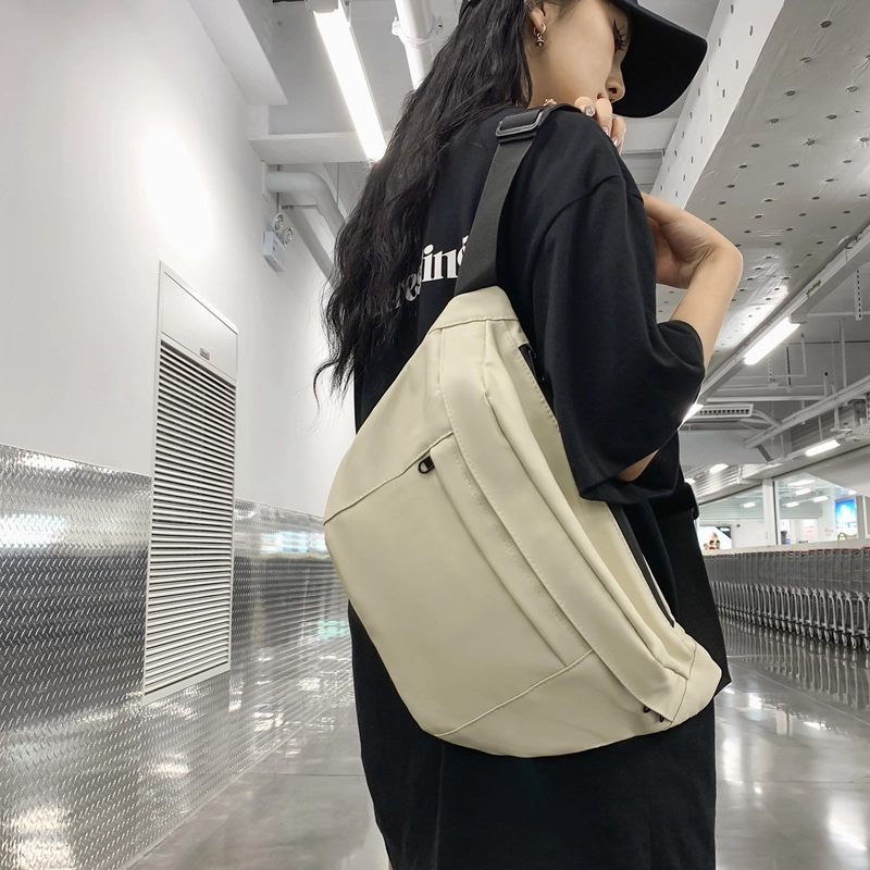 醇龙 尼龙布 男女通用 拉链开合百搭通勤 多色 胸包