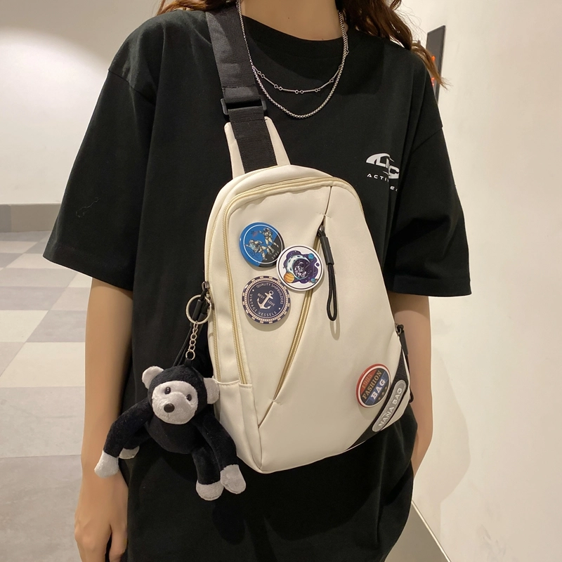 醇龙  尼龙男女通用多色斜挎包复古潮流胸包简约骑行运动单肩斜挎包