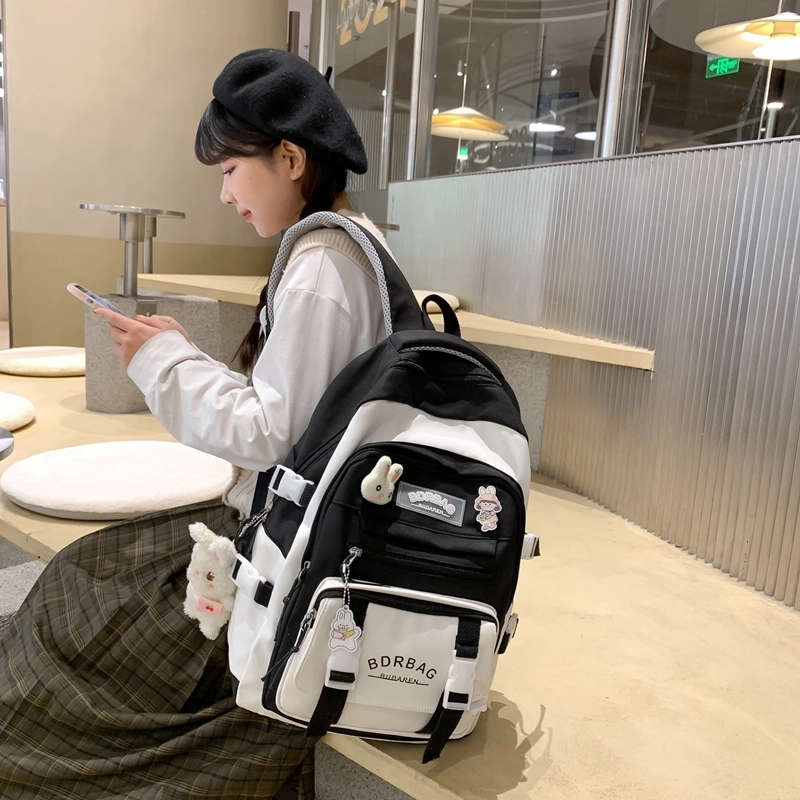 醇龙  尼龙男女通用多色学生 单肩包轻便减负护脊大容量双肩包