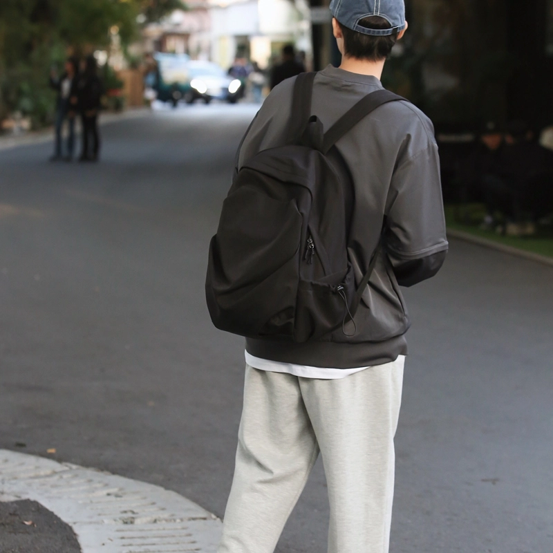 醇龙 休闲百搭 尼龙 双肩包 男女同款情侣款 黑/蓝/绿/白/卡其