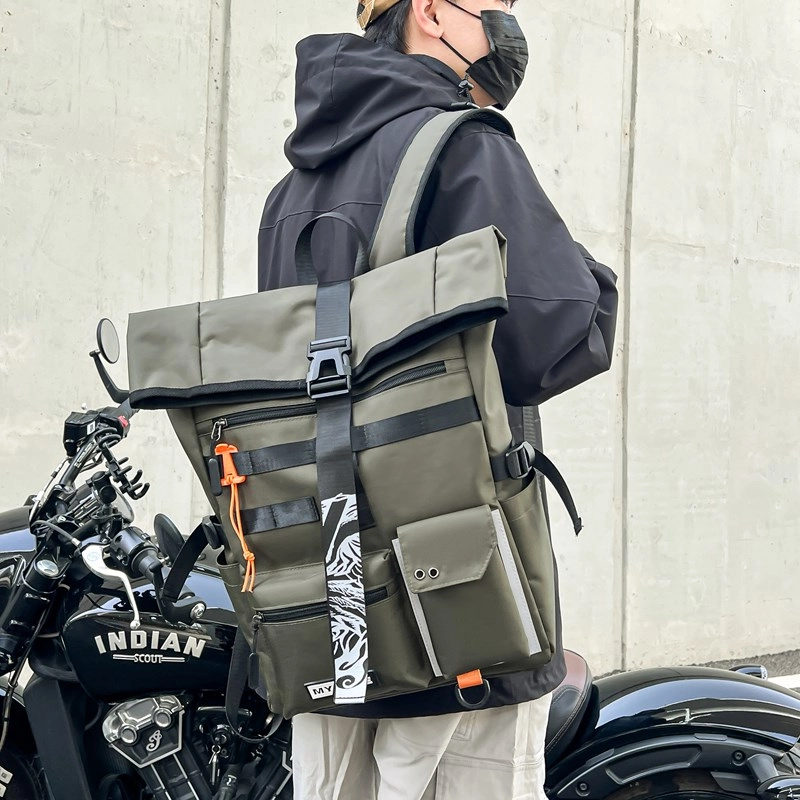 醇龙 男士背包旅行包旅行大学生书包潮牌电脑包 牛津布 双肩包 常规 男女同款情侣款 多色