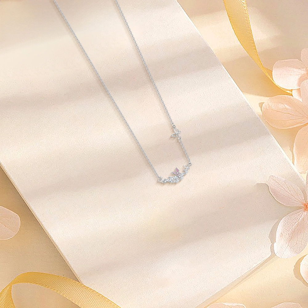 【纯银999】 赛菲尔 穗穗平安 经典百搭小众设计学生日常高级感简约精致轻奢转运约会通勤温柔气质可调节锁骨链 足银 项链 女款