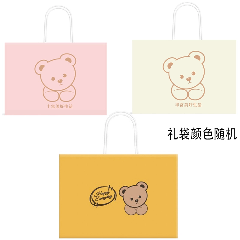 柏文熊 泰迪熊 领结害羞熊 粉色/紫色/卡其色 动物 玩偶 毛绒公仔