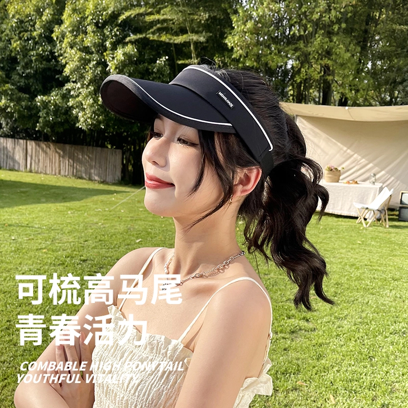 南极人 户外跑步帽子马拉松运动遮阳空顶帽防紫外线冰丝面罩遮全脸口罩护颈脖套骑行开车遮阳透气 锦纶 防晒帽 男女同款情侣款