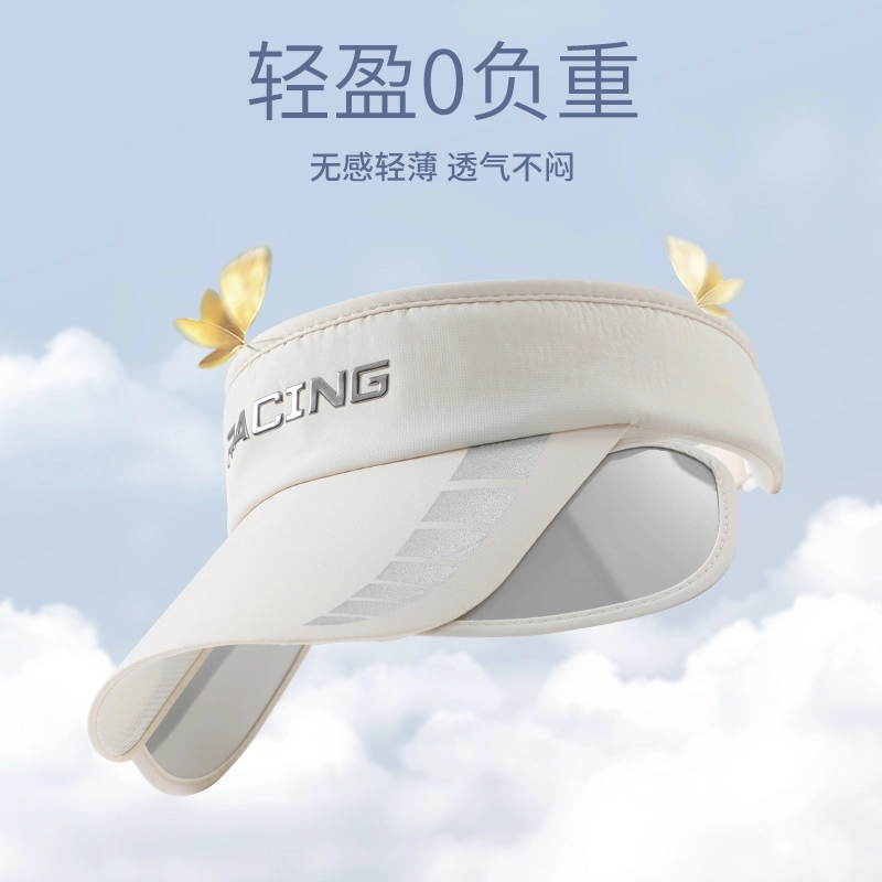 南极人 抽拉板伸缩遮阳帽夏季防紫外线运动跑步空顶太阳帽子骑行面罩遮全脸口罩护颈脸罩冰丝透气速干 锦纶 防晒帽 女款