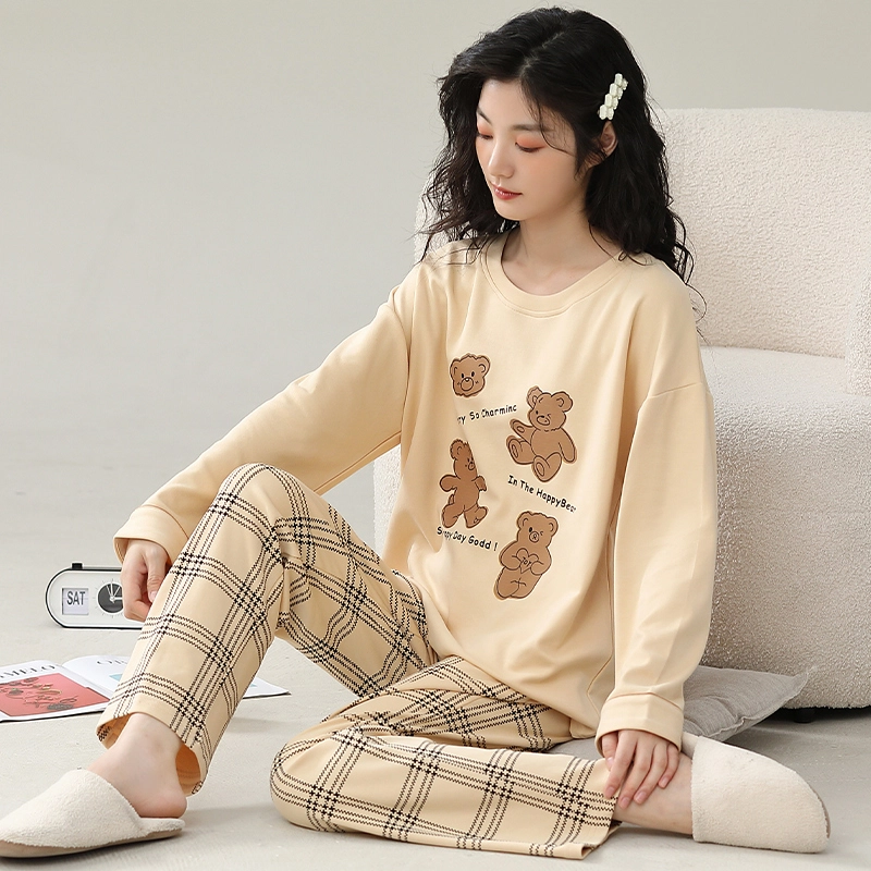 芬腾可安 宿舍外出都可穿的时尚经典设计感舒适家居服睡衣套装 女款
