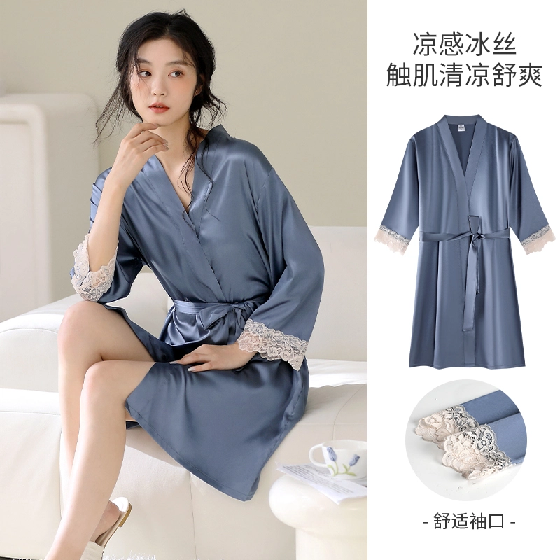 芬腾可安 柔软细腻亲肤透气顺滑凉爽家居服睡袍 女款