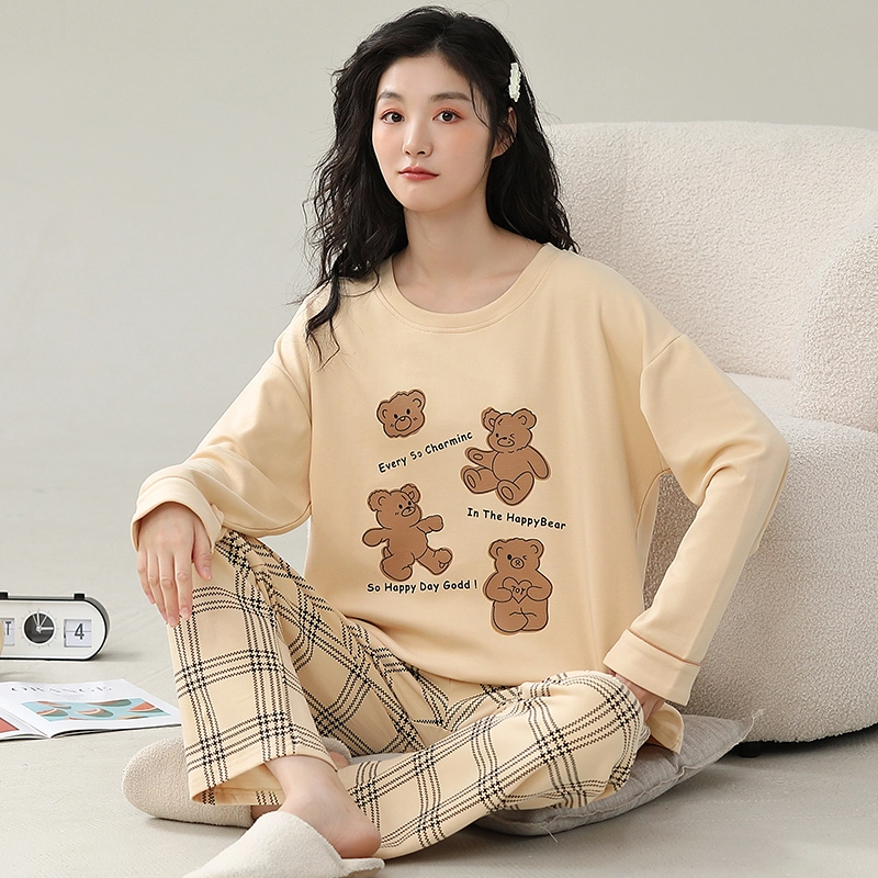 芬腾可安 宿舍外出都可穿的时尚经典设计感舒适家居服睡衣套装 女款