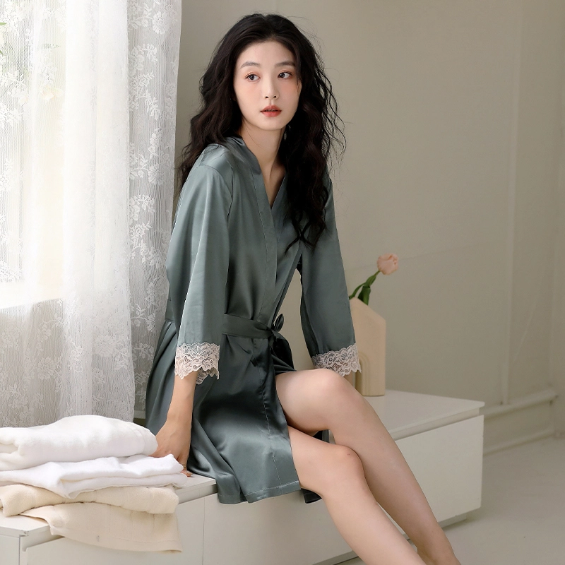 芬腾可安 柔软细腻亲肤透气顺滑凉爽家居服睡袍 女款
