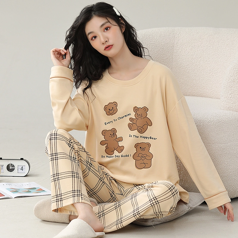 芬腾可安 宿舍外出都可穿的时尚经典设计感舒适家居服睡衣套装 女款