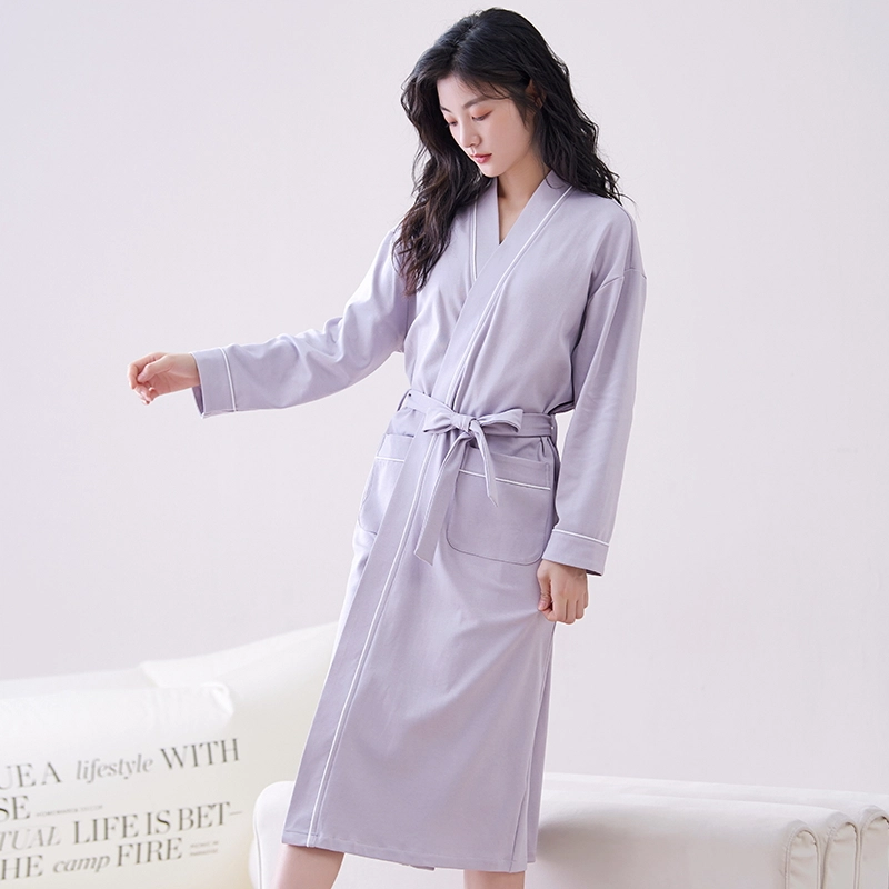 芬腾可安 单件纯棉舒适简约细腻柔软时尚居家服睡袍 女款