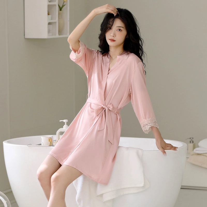 芬腾可安 柔软细腻亲肤透气顺滑凉爽家居服睡袍 女款