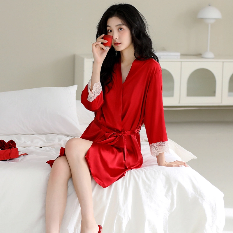 芬腾可安 柔软细腻亲肤透气顺滑凉爽家居服睡袍 女款