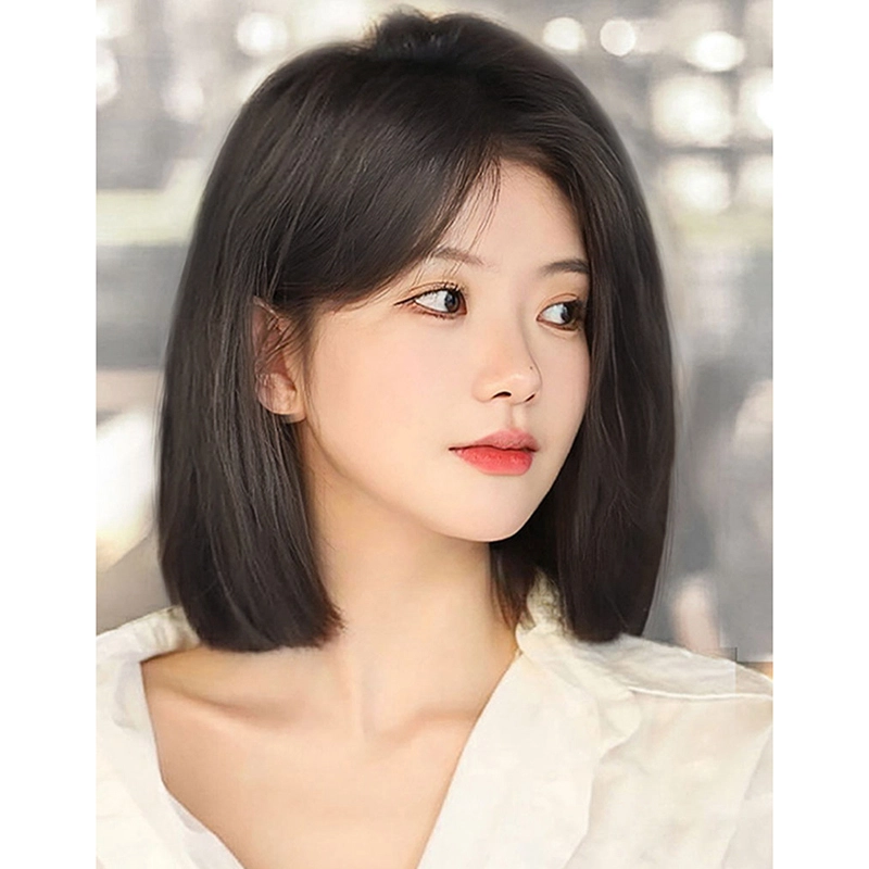 时影 瑞士网头顶补发片 全真发头顶遮白发遮发缝假发片女 全手织蓬松轻薄透气