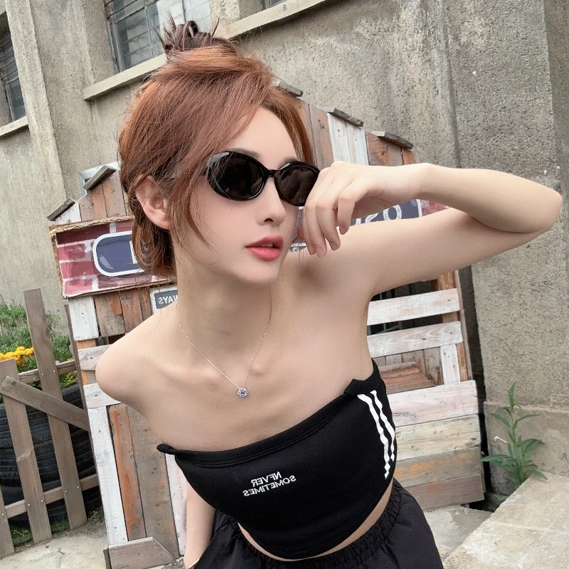 【联系客服可配度数】 佐川 法式椭圆框高级感墨镜女时尚偏光太阳眼镜防紫外线 椭圆形 太阳眼镜 男女同款情侣款 礼盒装