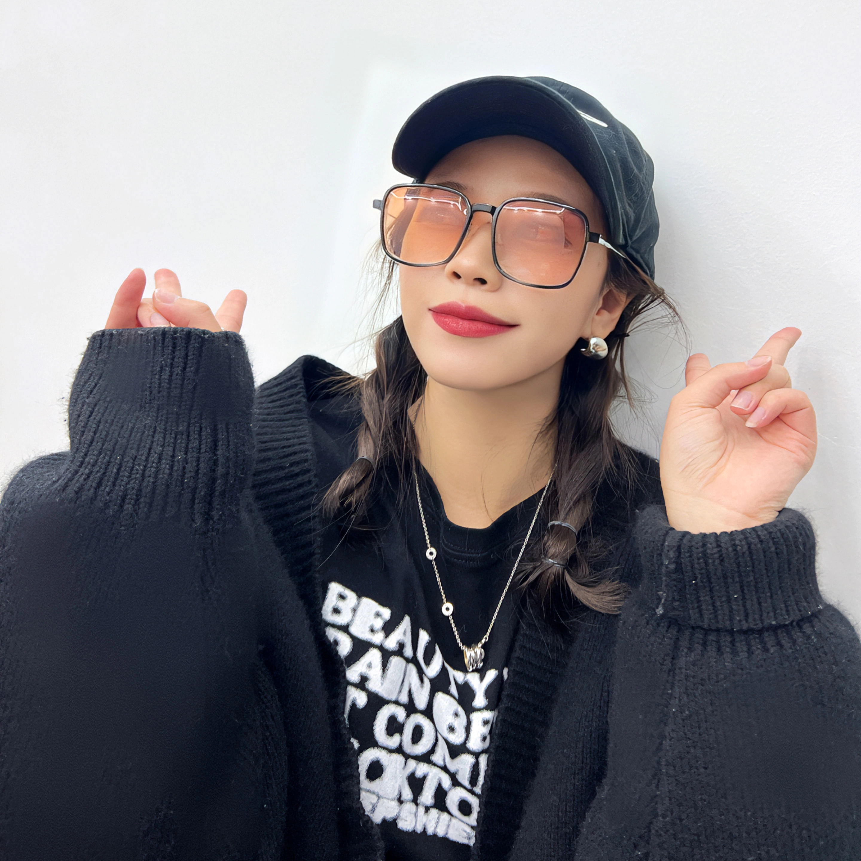 【联系客服可配度数】 佐川 一镜多用随心换磁吸防蓝光眼镜 时尚方框眼镜 平光可配近视度数 钛合金 方形 光学镜架 男女同款情侣款