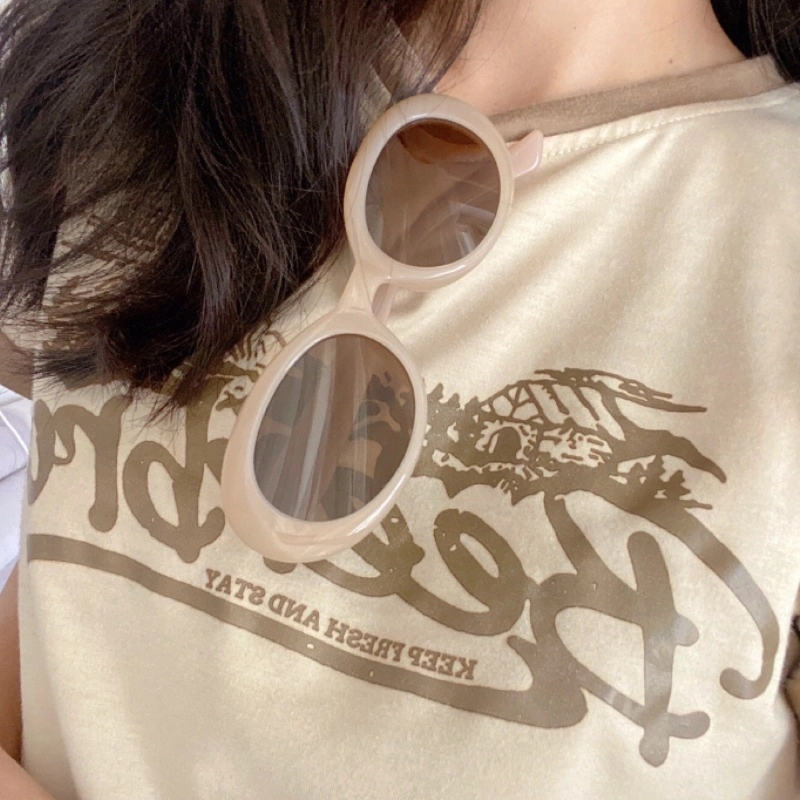 【联系客服可配度数】 佐川 法式椭圆框高级感墨镜女时尚偏光太阳眼镜防紫外线 椭圆形 太阳眼镜 男女同款情侣款 礼盒装