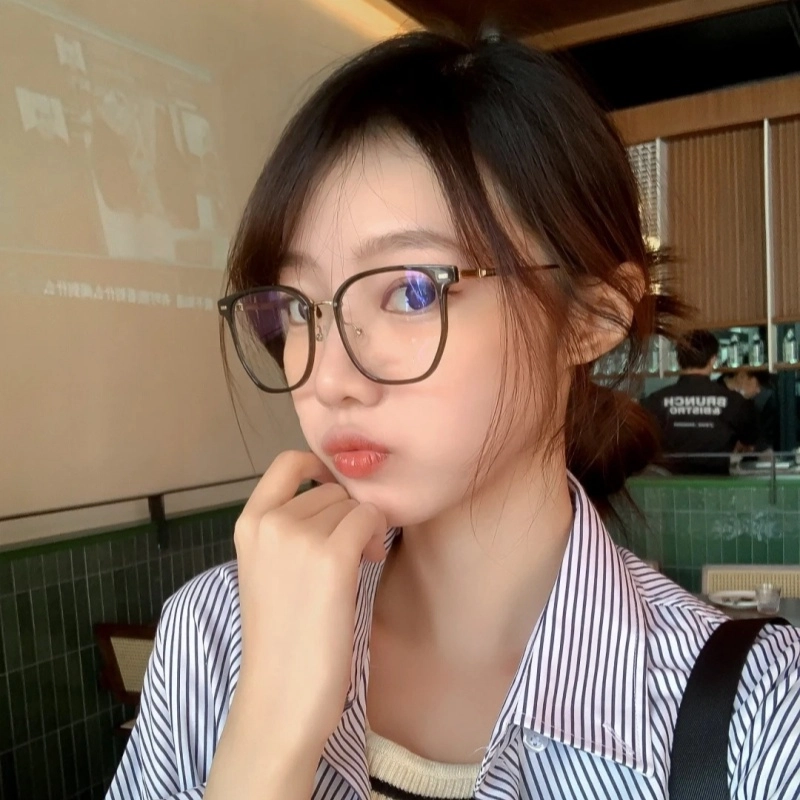 【联系客服可配度数】 佐川 超轻近视眼镜框   韩系大脸 显瘦素颜大框 超弹眼睛架 不规则形 光学镜架 男女同款情侣款