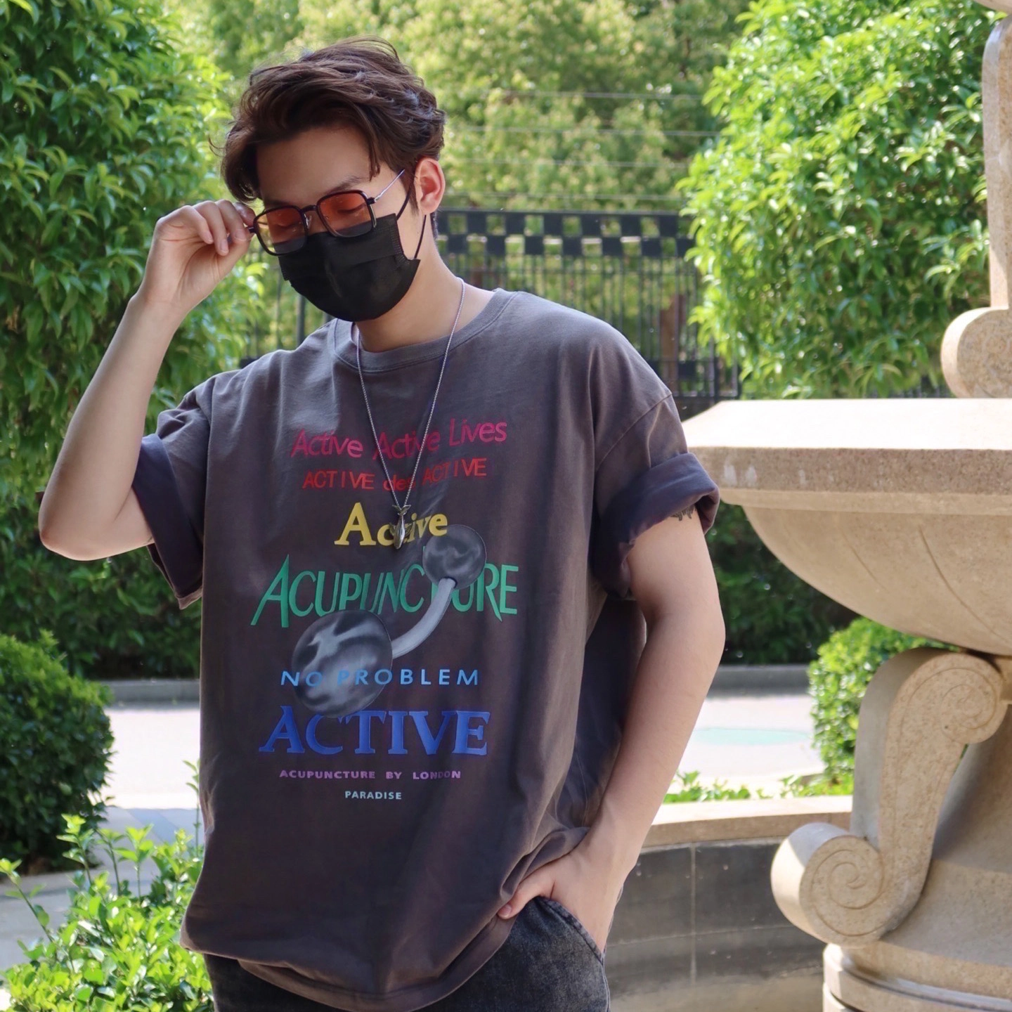 【联系客服可配度数】 佐川 一镜多用随心换磁吸防蓝光眼镜 时尚方框眼镜 平光可配近视度数 钛合金 方形 光学镜架 男女同款情侣款
