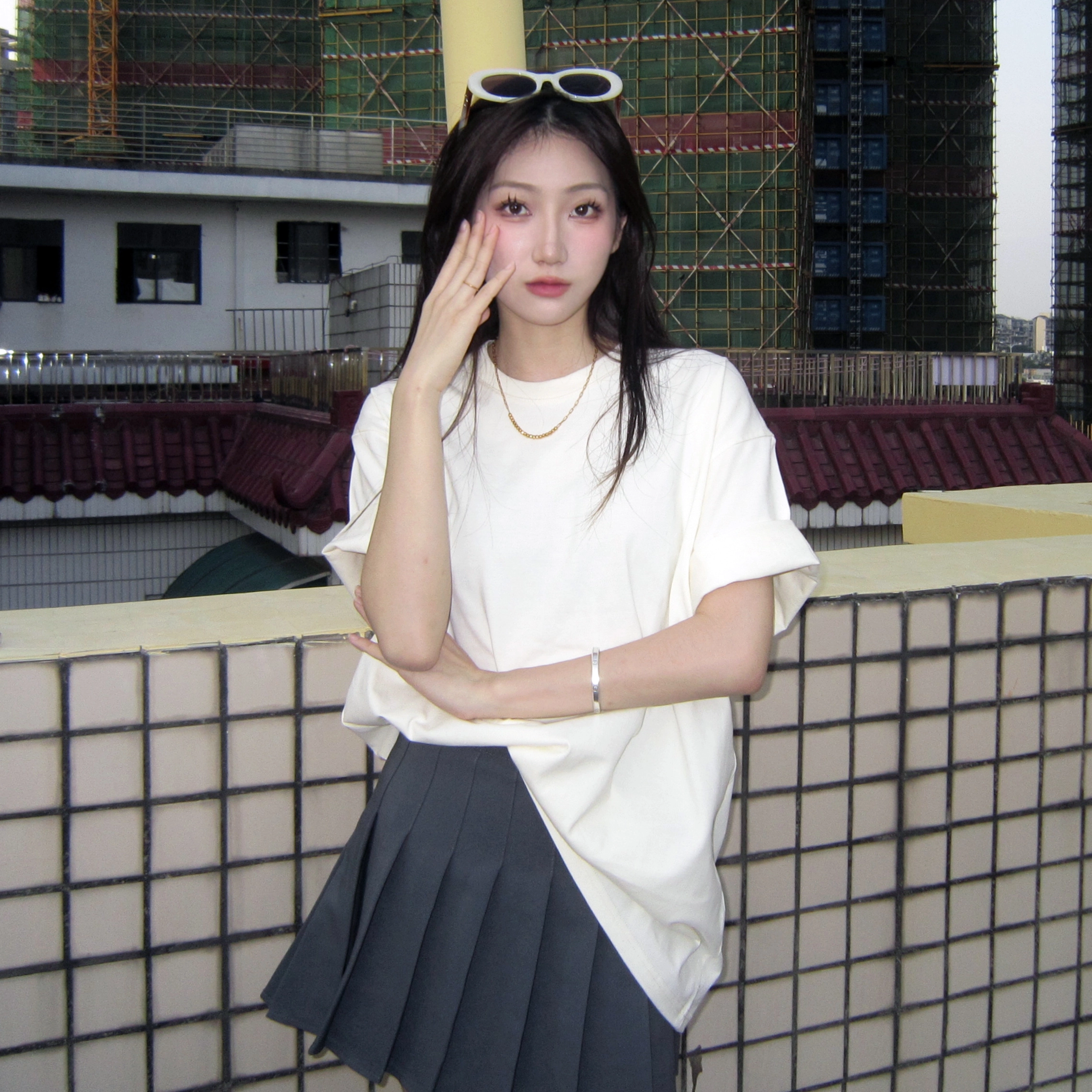 佐川  时尚偏光太阳镜高级感防紫外线开车墨镜圆脸显脸小 椭圆形 太阳眼镜 男女同款情侣款 礼盒装