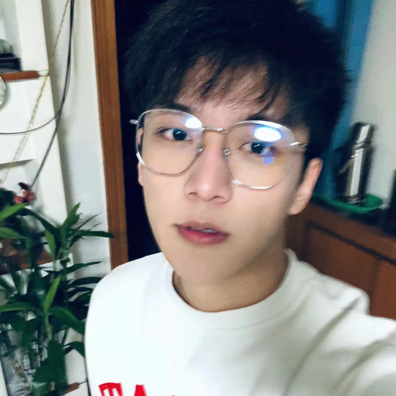 【联系客服可配度数】 佐川 超轻大框防蓝光眼镜平光显脸小 钛合金钛 不规则形 光学镜架 男女同款情侣款 可配度数 礼盒装