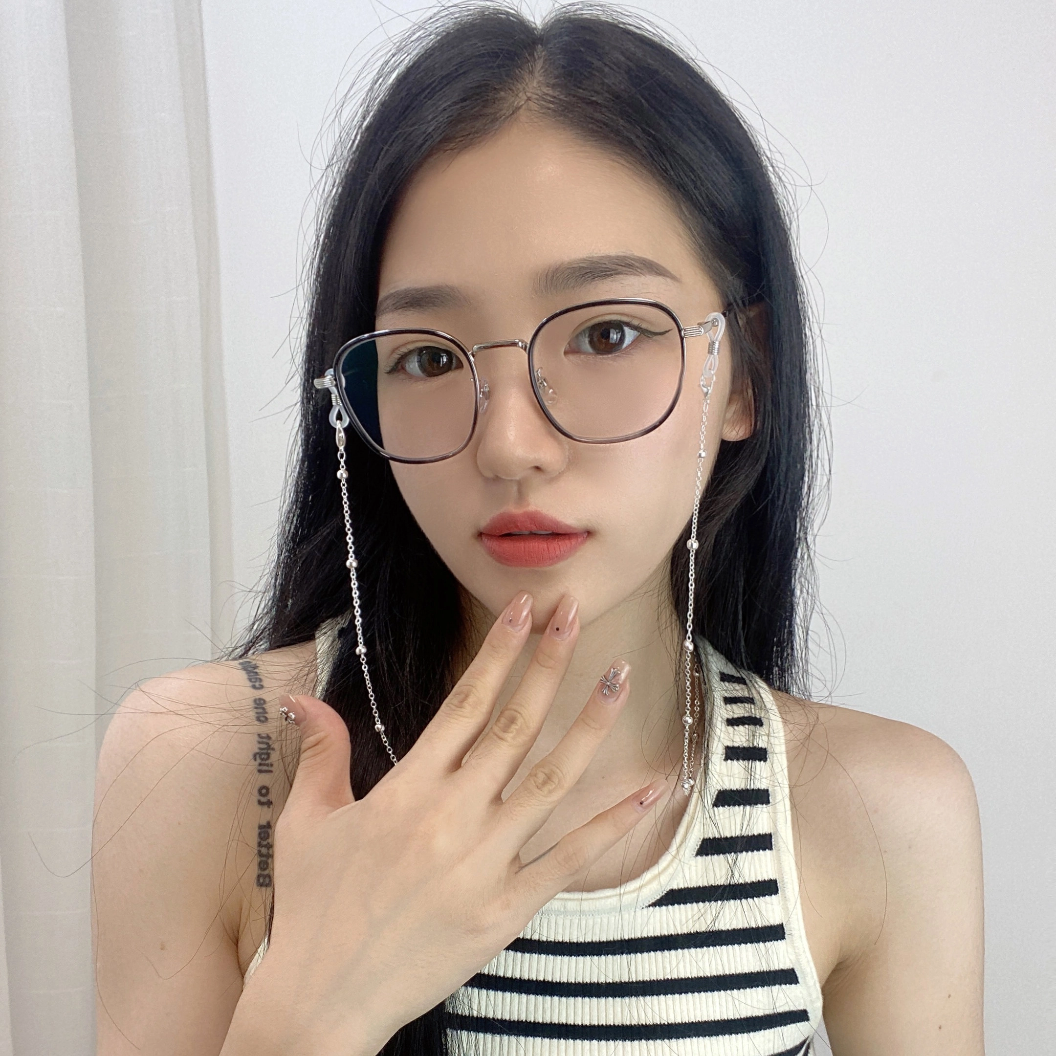 【联系客服可配度数】 佐川 智能感光变色时髦小框防蓝光眼镜 韩版潮复古眼睛框镜架 可配度数 光学镜架 男女同款情侣款 礼盒装