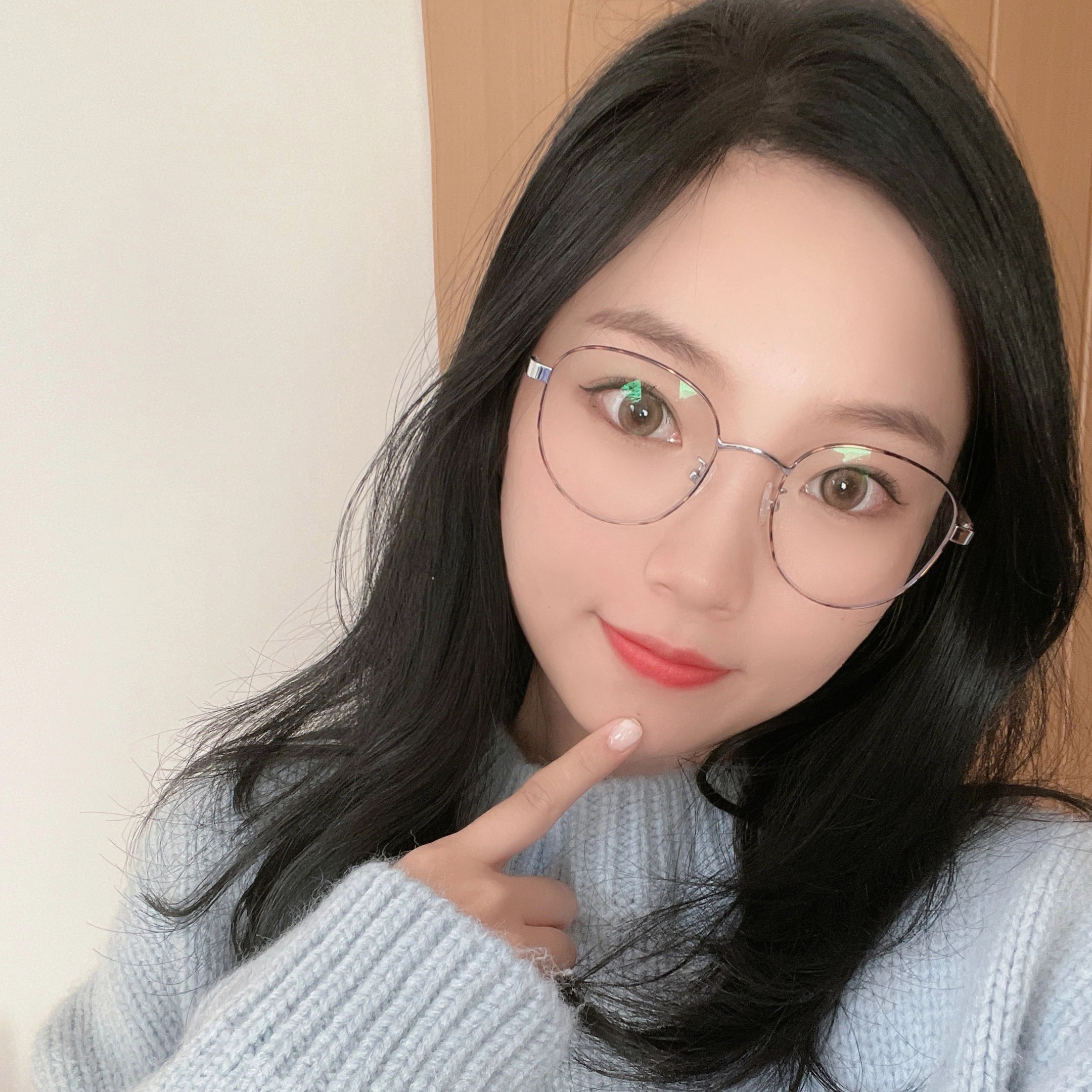 【联系客服可配度数】 佐川 超轻钛金属防蓝光眼镜女素颜眼镜框女显脸小日系平光 纯钛 圆形 光学镜架 男女同款情侣款 礼盒装