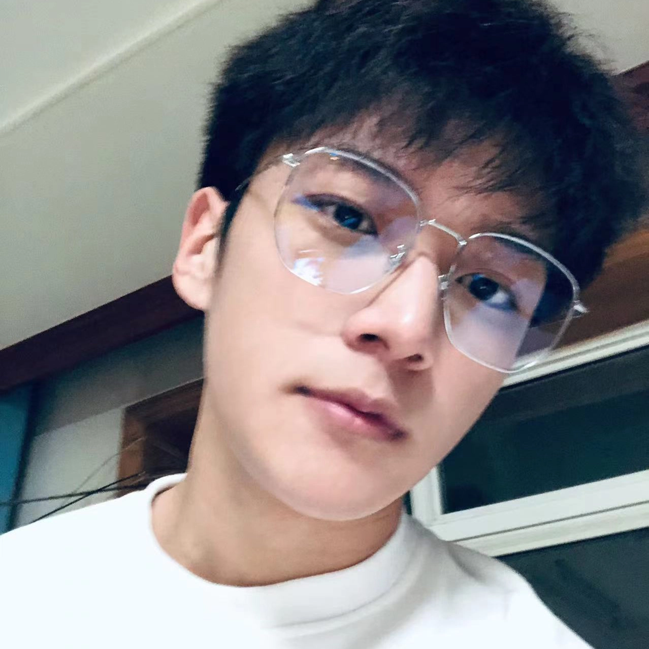 【联系客服可配度数】 佐川 超轻大框防蓝光眼镜平光显脸小 钛合金钛 不规则形 光学镜架 男女同款情侣款 可配度数 礼盒装