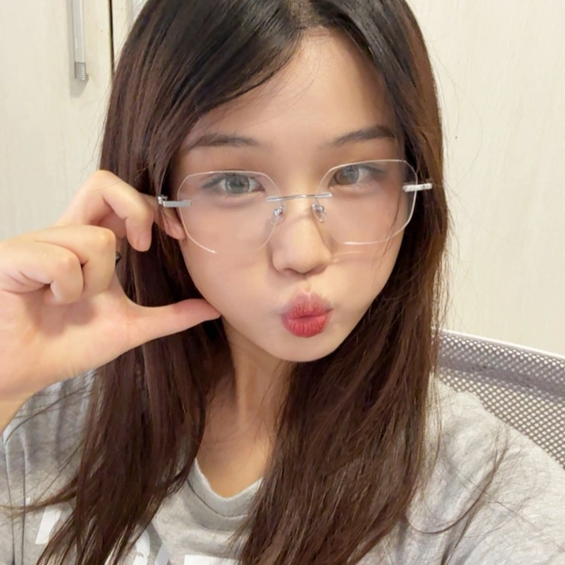 【可配度数】 佐川 多边形无框近视眼镜框 素颜神器方圆脸显脸小 纯欲风高智感 可配防蓝光变色 不规则形 光学镜架 男女同款情侣款