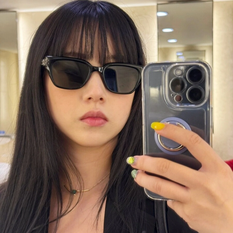 佐川 时尚方框遮脸显脸小遮阳防晒防紫外线 高清偏光 太阳眼镜 男女同款情侣款