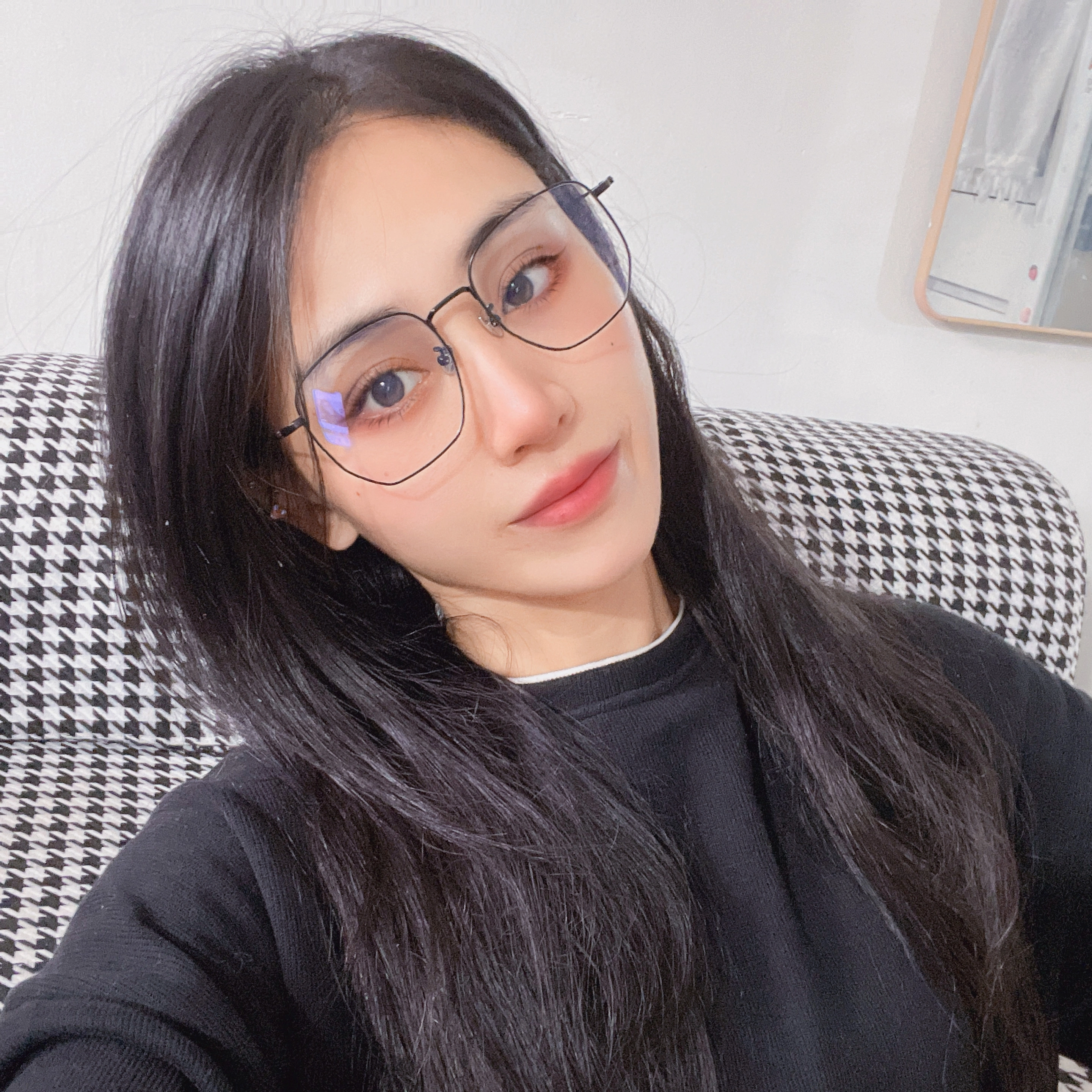 【联系客服可配度数】 佐川 超轻大框防蓝光眼镜平光显脸小 钛合金钛 不规则形 光学镜架 男女同款情侣款 可配度数 礼盒装