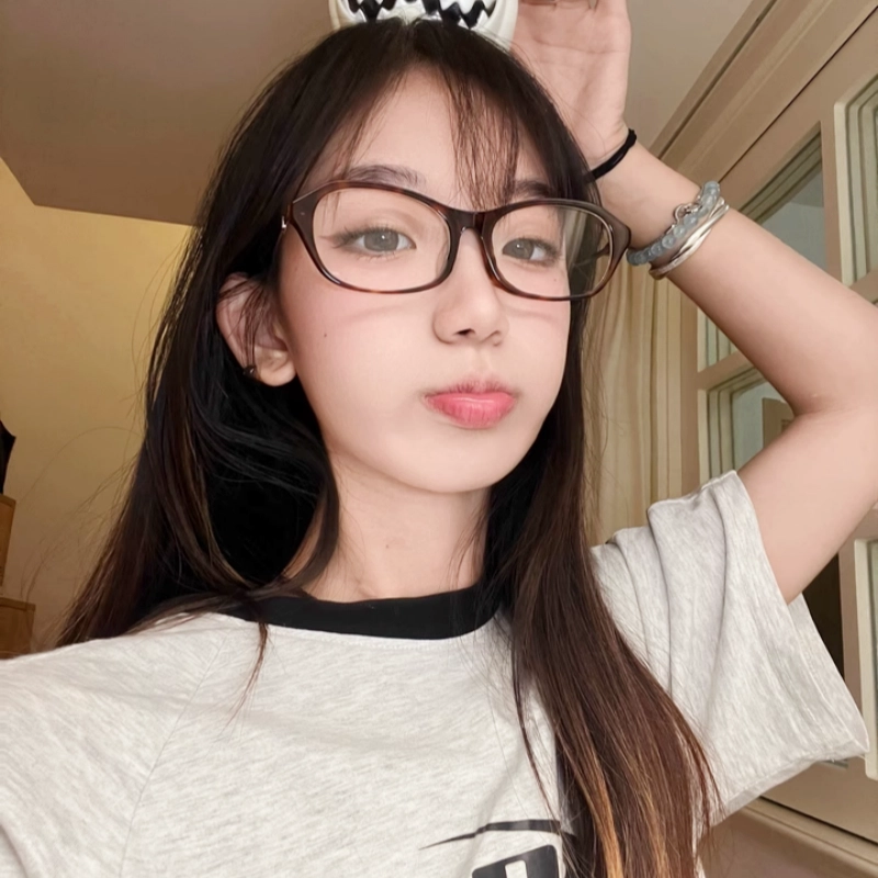 【可配度数】 佐川 时尚老钱风 素颜方框近视眼镜 遮脸显脸小 可配防蓝光变色 板材加金属 不规则形 光学镜架 男女同款情侣款