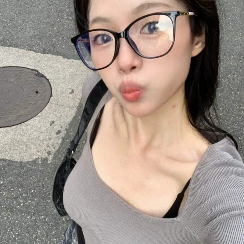 【联系客服可配度数】 佐川 超轻文艺眼镜小香风素颜神器显瘦个性镜腿近视眼镜 猫眼 光学镜架 男女同款情侣款