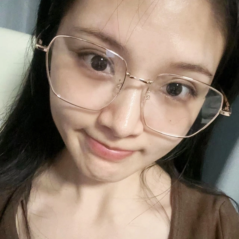 【可配度数】 佐川 时尚多边形大框 素颜神器显脸小 时尚百搭 近视 合金 方形 光学镜架 男女同款情侣款