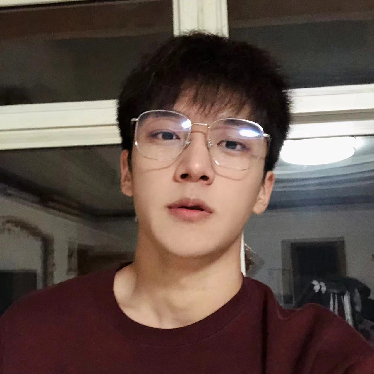 【联系客服可配度数】 佐川 超轻大框防蓝光眼镜平光显脸小 钛合金钛 不规则形 光学镜架 男女同款情侣款 可配度数 礼盒装