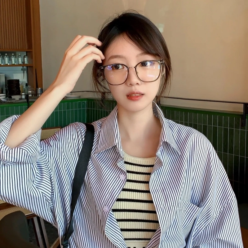 【联系客服可配度数】 佐川 超轻近视眼镜框   韩系大脸 显瘦素颜大框 超弹眼睛架 不规则形 光学镜架 男女同款情侣款