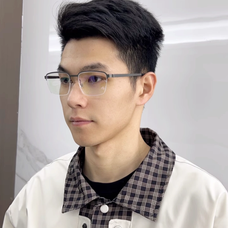 佐川 超轻商务半框眼镜 搭配正品视特耐镜片 高档老花眼镜 高清护目 正品保障 方形 光学镜架 男女同款情侣款