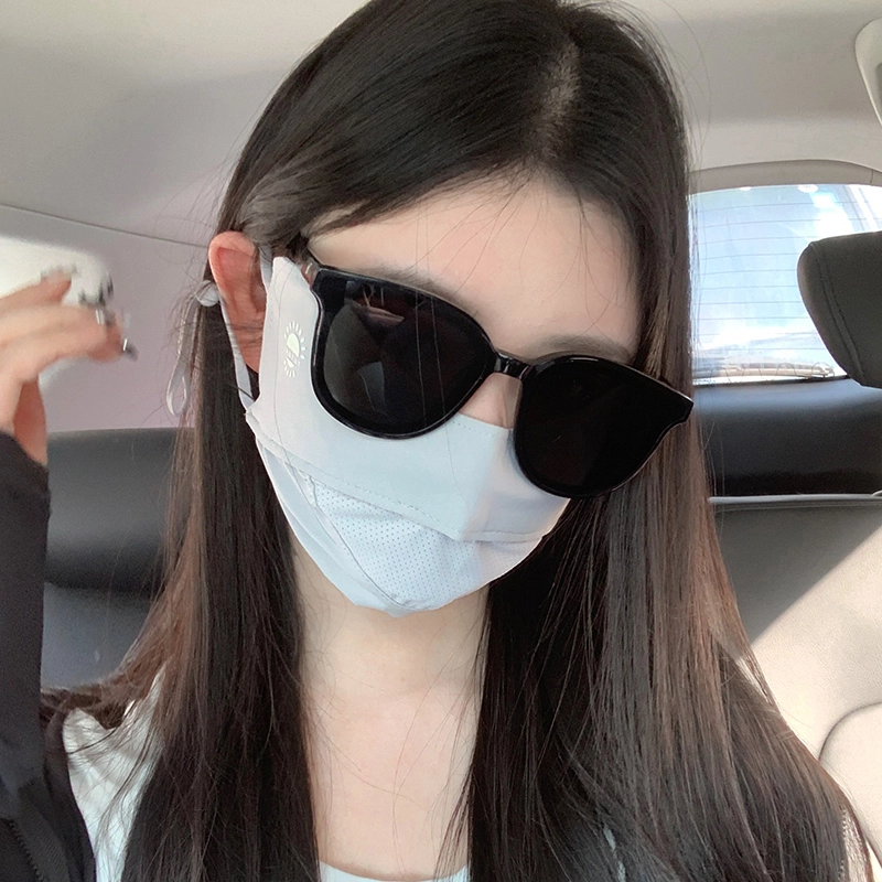 俞兆林 高颜值护眼角冰丝口罩遮阳防紫外线户外露营骑行钓鱼透气防风沙凉感面巾 锦纶 防晒面罩 男女同款情侣款
