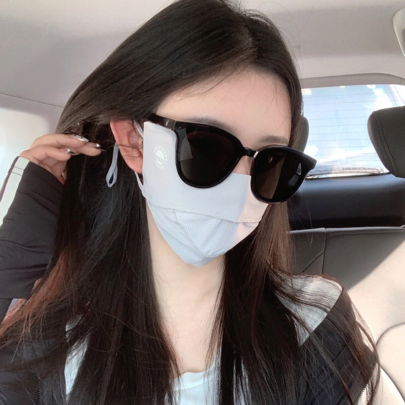俞兆林 高颜值护眼角冰丝口罩遮阳防紫外线户外露营骑行钓鱼透气防风沙凉感面巾 锦纶 防晒面罩 男女同款情侣款