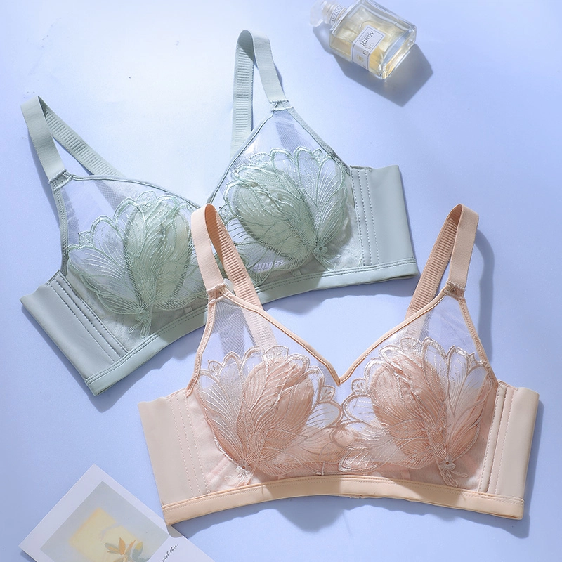芬腾 大胸显小兔耳朵杯无钢圈聚拢文胸 女款