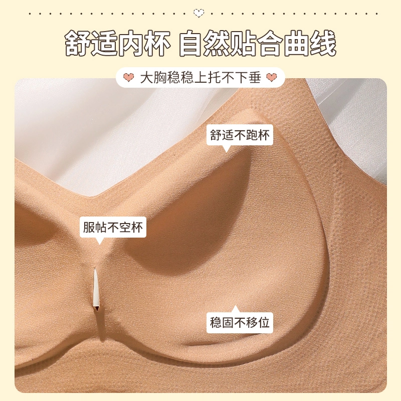 芬腾 固定杯无痕提拉内衣女聚拢防下垂收副乳调整型大胸显小薄款文胸 女款