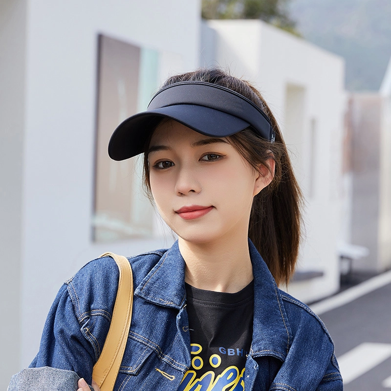 微笑鲨 夏天户外运动空顶遮阳帽女防紫外线出游网球骑车帽子  锦纶 防晒帽 男女同款情侣款