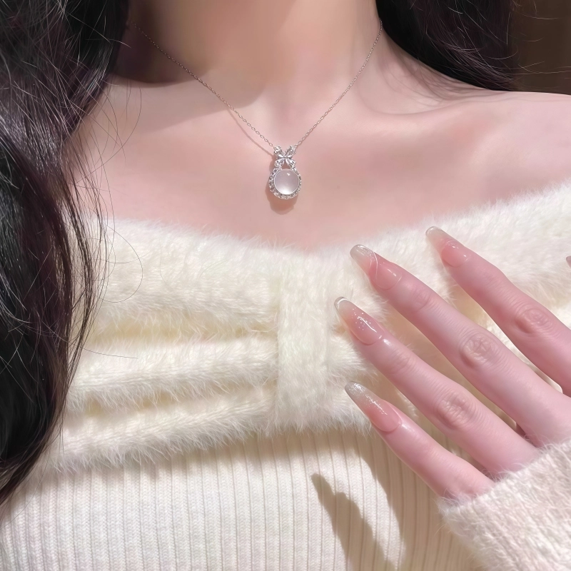 行金银中 清新淡雅  温柔甜美  森系气质#好运 玉髓 项链 女款