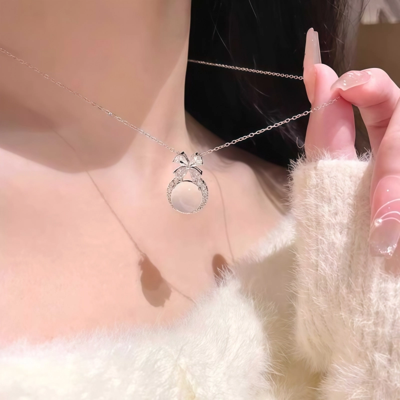 行金银中 清新淡雅  温柔甜美  森系气质#好运 玉髓 项链 女款