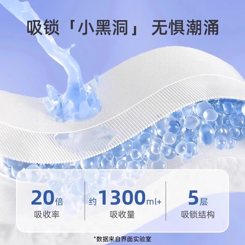 界面 计量型产妇卫生巾产后专用排恶露大号安睡裤型卫生巾月子测量出血