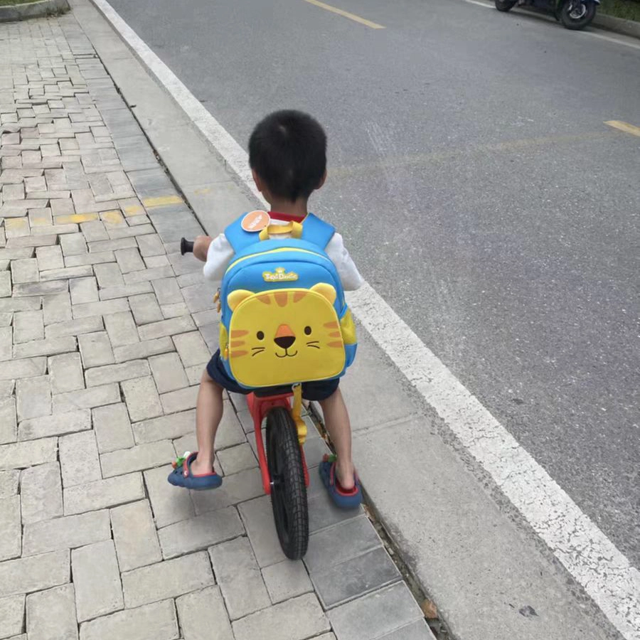 三只小鸭 卡通 幼儿园男女孩入学宝宝男女童防走失 聚酯纤维 背包双肩包 中号 儿童款 粉色/蓝色/黄色